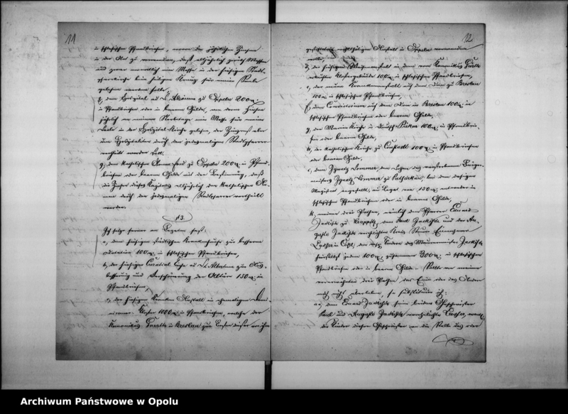 Obraz 12 z jednostki "Acta des Magistrats zu Oppeln betreffend die Proffessor Schnaubeltschen Legate"