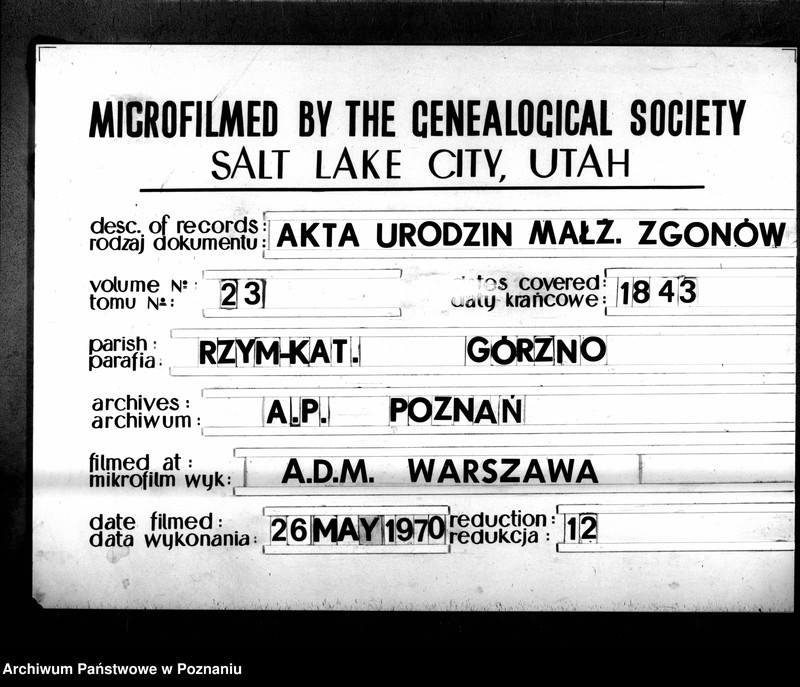 Obraz 10 z jednostki "Duplikat urodzonych, zaślubionych i zmarłych"