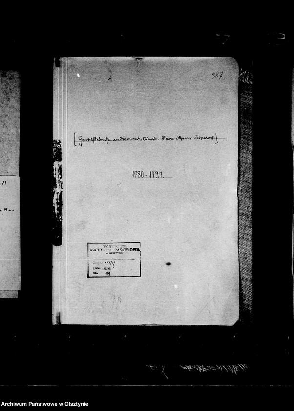 image.from.unit.number "/Geschäftsbriefe an den Kammerherrn Oberlandhofmeister Ahasver Heinrich Gf. Lehndorff/"