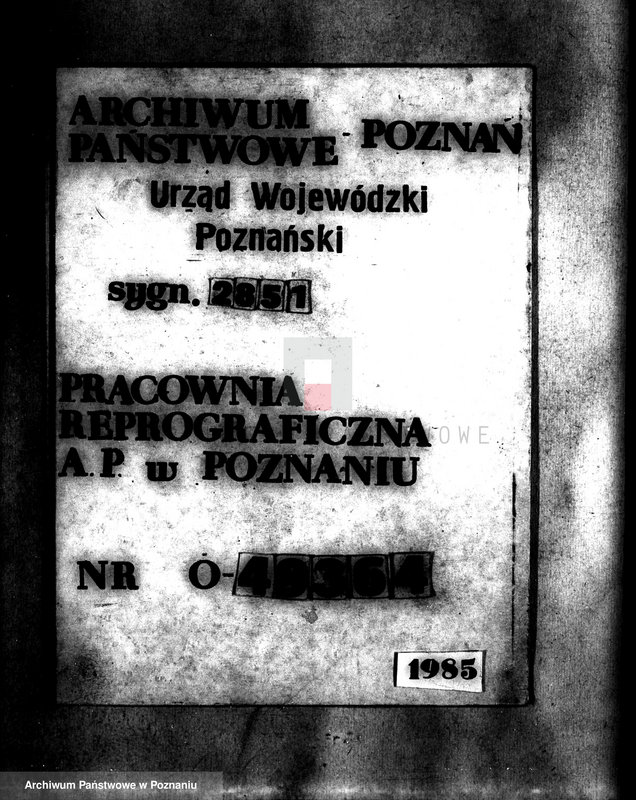 Obraz 1 z jednostki "Majątek Rudniki powiatu tureckiego wyłączenie z art.4 i 5 ustawy o reformie rolnej/"