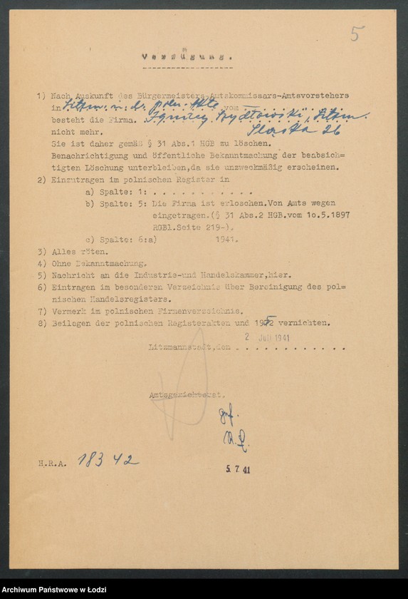 Obraz 7 z jednostki "Ignacy Szydłowski – sklep rzeźniczy"