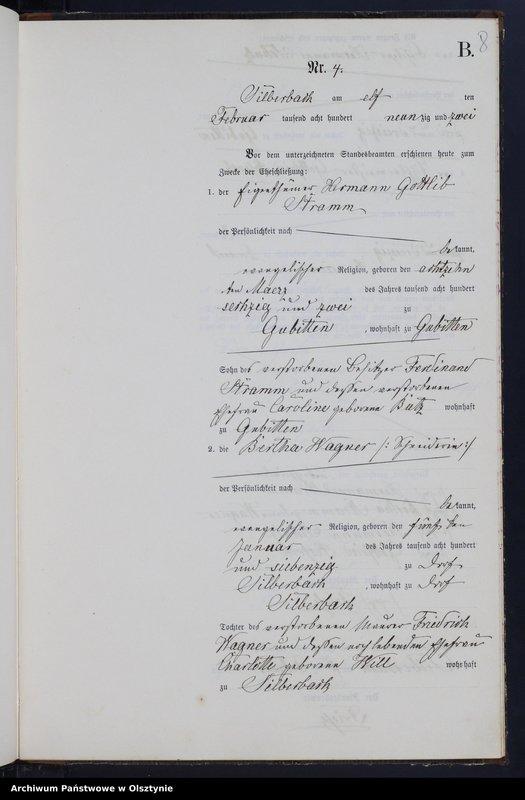 image.from.unit.number "Heiraths-Neben-Register Nr 1 - 23"