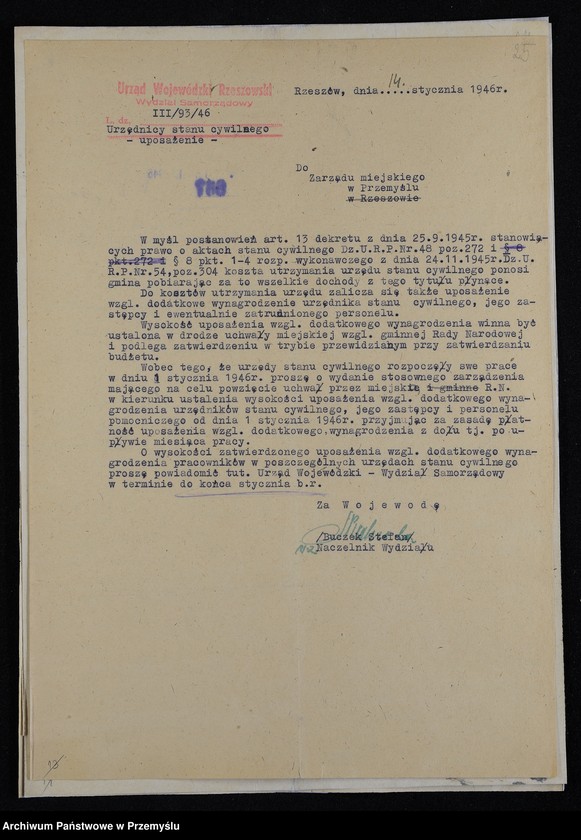 image.from.collection.number "Utworzenie Urzędu Stanu Cywilnego w Przemyślu111"