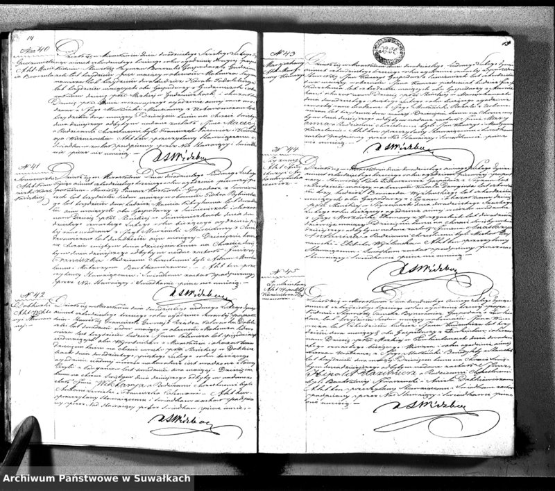 image.from.unit.number "Księga Duplikat Aktów Urodzonych Zmarłych i Zaślubionych Sporządzona na Rok 1842-ci Parafii Mirosławskiey"