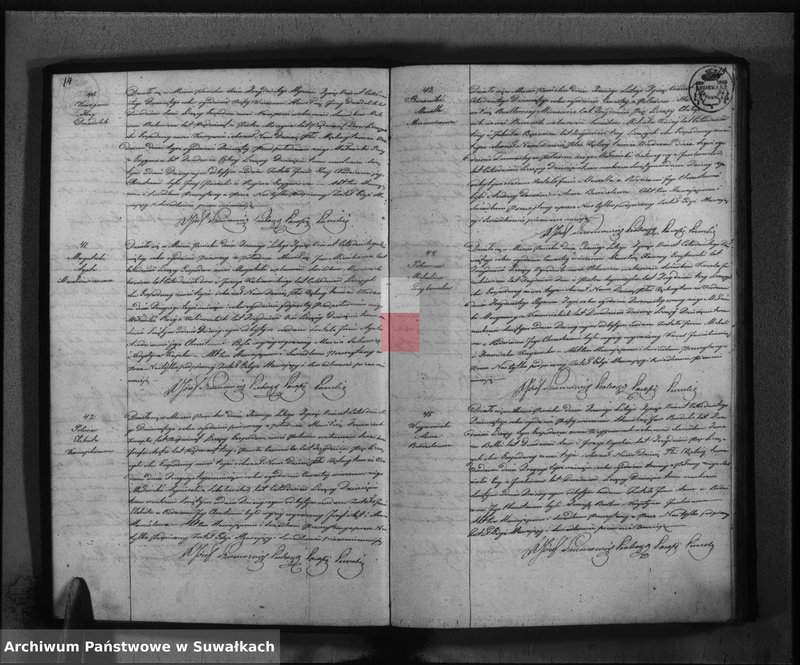 image.from.unit.number "Duplikat akt urodzonych, zaślubionych i umarłych na rok 1849 z parafij katolickiej Puńsk"