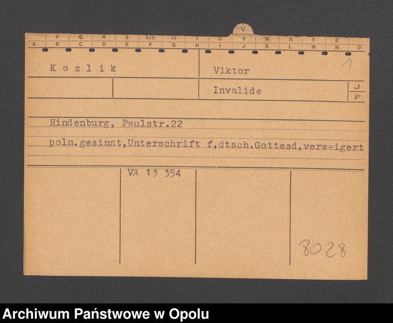 Obraz 3 z jednostki "[Kozlik Viktor, zam. Hindenburg]"