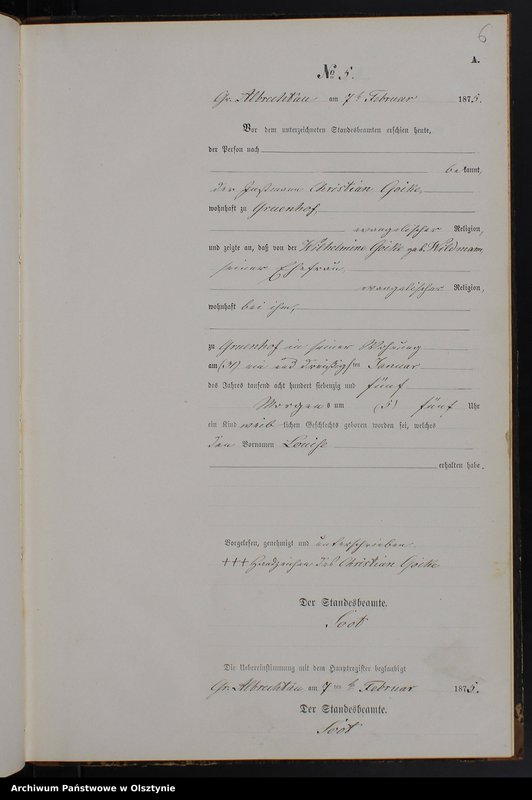 image.from.unit.number "Geburts-Neben-Register Nr 1 - 43"