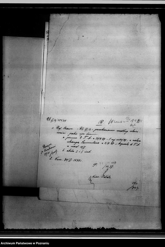 Obraz 16 z jednostki "Friedrich Semmler Skarga do Najwyższego Trybunału Administracyjnego na decyzję Wojewody Poznańskiego z dnia 5.VI.1937 r. /sprawy przewłaszczenia/"