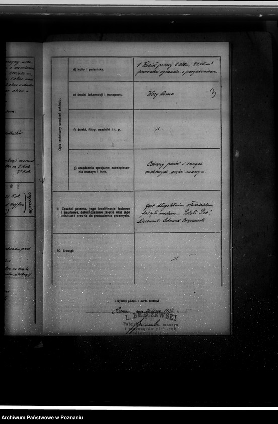Obraz 8 z jednostki "Zatwierdzenie zakładu przemysłowego /fabryki marmelady/ Ludwik Bręczewski Poznań"