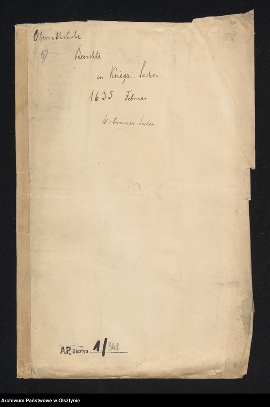 image.from.unit.number "Berichte in Kriegs-Sachen 1635 Februar. Wibranzen Sachen"