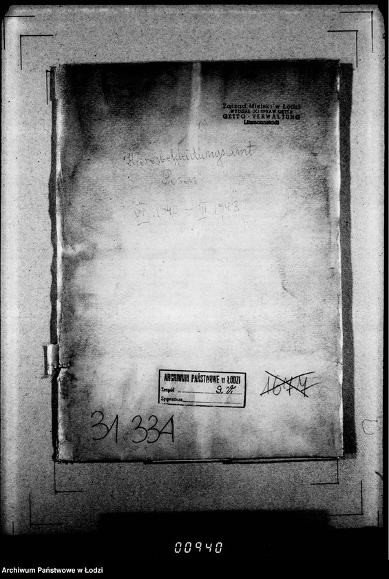 Obraz 4 z jednostki "[Rachunki Heeresbekleidungsamt Posen dla Zarządu Getta]"