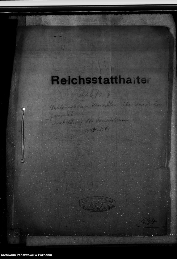 Obraz 4 z jednostki "Zahlenmässige Übersichten über das Medizinalpersonal. Ausbildung der Desinfektoren."