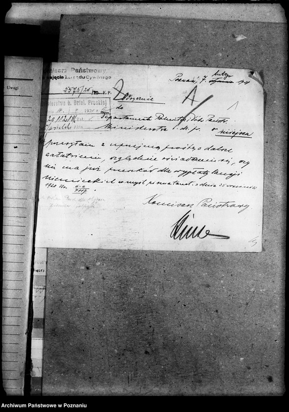 Obraz 5 z jednostki "Sprawy prawne Komisarz Państwowy do przyjęcia Zarządu Cywilnego i rozrachunku z Niemcami"