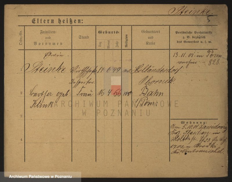 Obraz 12 z jednostki "Stainke (Stein...) - Stamwitz"