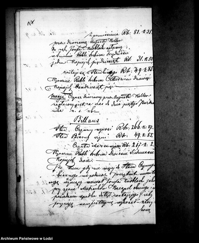 Obraz 20 z jednostki "Akta tyczące się spisu inwentarza pozostałości po zmarłych Franciszku i Beacie małżonkach Knispel dopełnionego i ustanowienia opieki nad nieletnim Franciszkiem Knispel"