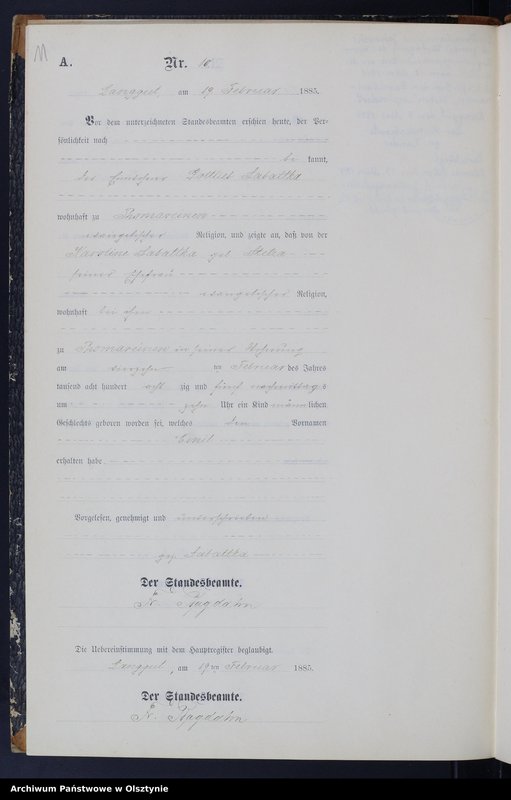 image.from.unit.number "Geburts-Neben-Register Tom I,Nr 1 - 60"