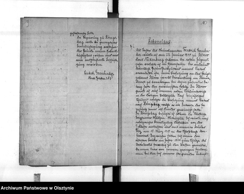 image.from.unit.number "Personal-Akten für Kanzleihilfsarbeiterin Teschner geb. Gernhuber [Liesbeth]"