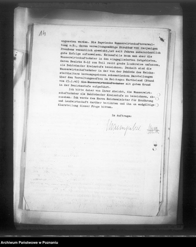 Obraz 18 z jednostki "Korespondencja w sprawie stanowiska urzędów budowlanych, rolnych, wodnych itp."