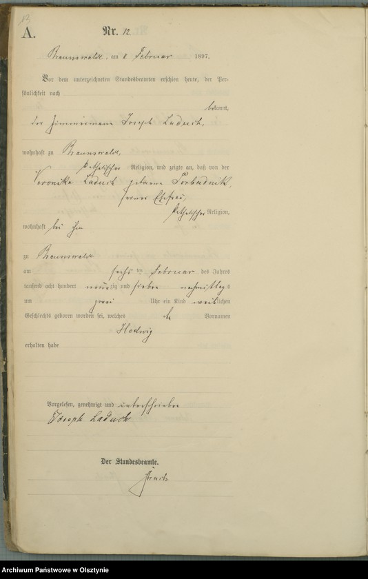 image.from.unit.number "Geburts-Haupt-Register Nr 1 - 103"