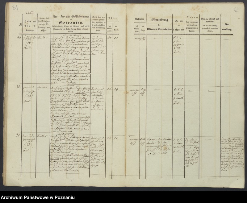 Obraz 19 z jednostki "Duplikat des Trauregisters"