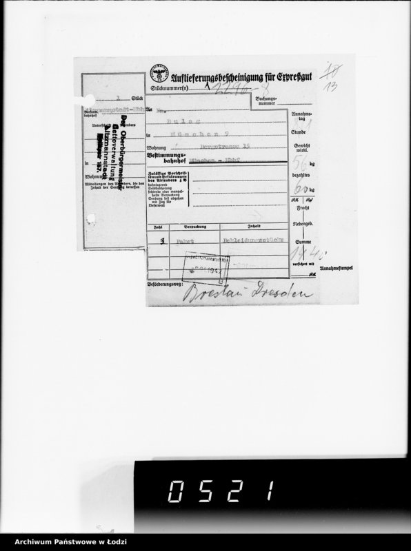 Obraz 16 z jednostki "1. Kassenbelege von nr 1 bis nr 208"