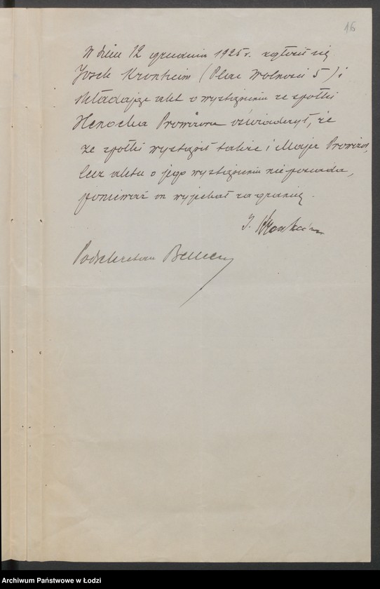 Obraz 18 z jednostki "H. i M. Prowizer i I. Kronheim – sprzedaż naczyń kuchennych"