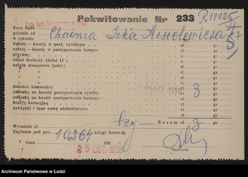 Obraz 9 z jednostki "Chaim Icek Kisielewicz – sprzedaż drobek bydlęcych"