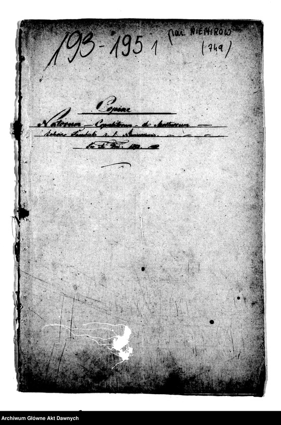 image.from.unit.number "Parafia: Niemirów. Dekanat: Lubaczów. Kopie z ksiąg metrykalnych ur., śl., zg. dla miasta Niemirów i wsi: Budomirz, Szczerzec, Huta Kryształowa, Wierzbiany, Wróblaczyn."
