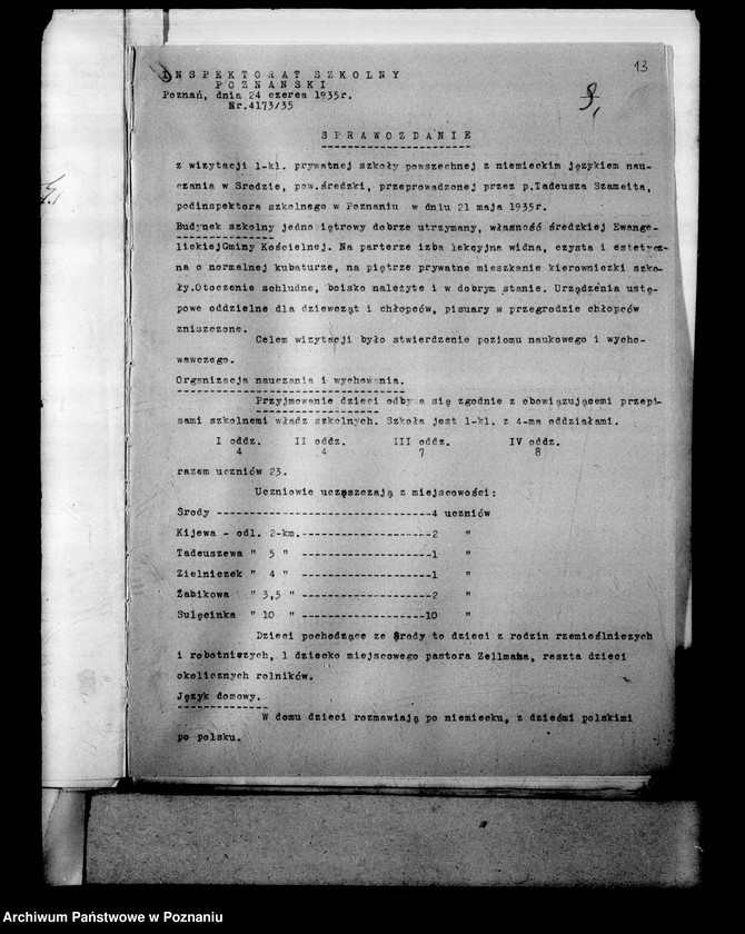 Obraz 17 z jednostki "Prywatna Szkoła Powszechna z niemieckim językiem nauczania- Środa"