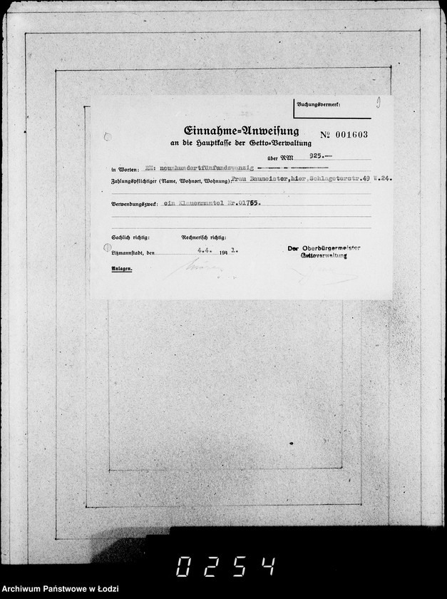 Obraz 20 z jednostki "Kasse u.Erledigte Anträge"