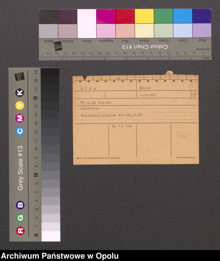 Obraz 3 z jednostki "[Böhm Luise, ur. 15.9.1924 Zernik]"