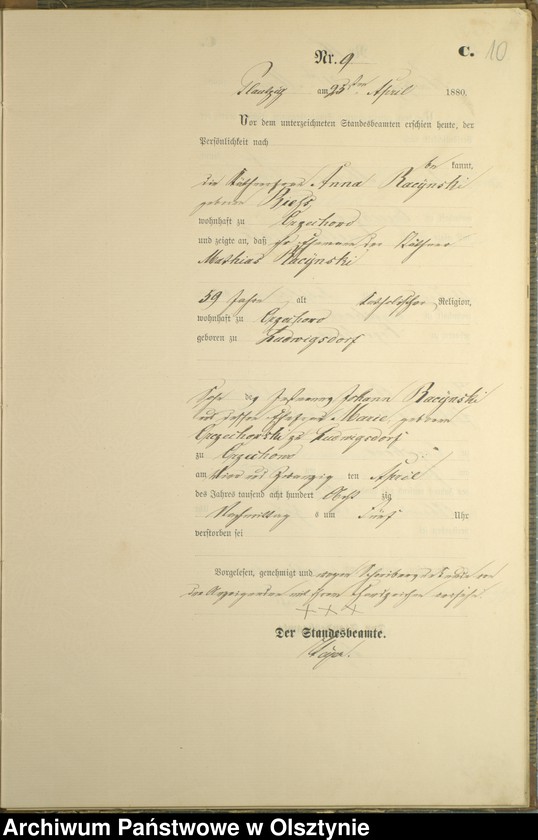 image.from.unit.number "Sterbe-Haupt-Register Nr 1 - 23"