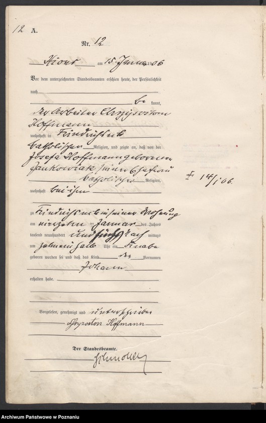Obraz 15 z jednostki "Geburts-Haupt-Register"