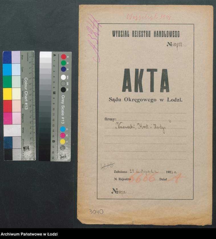 Obraz 2 z jednostki "Wrzonecki, Kret i Hodys- handel manufakturą"