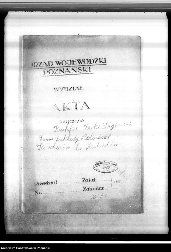 image.from.unit.number "Zatwierdzenie projektu budowy i urządzenia zakładu przemysłowego /Fabryki Płatków Ziemniaczanych i tartaku/ w Koźminie własność Koźmińskie Zakłady Rolniczo-Przemysłowe Spółka Akcyjna"