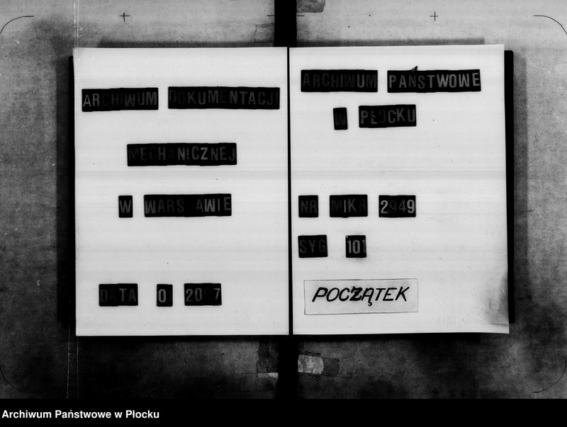 Obraz 1 z jednostki "Akta tyczące się Dozoru Kościoła Parafii Płockiej i Domu Schronienia Starców, vol. I"