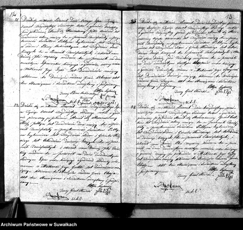 image.from.unit.number "Akta Urzędnika Stanu Cywilnego Parafii Przerośl Starozakonnych, Urodzonych, Zmarłych i Zaślubionych na 1837 rok"