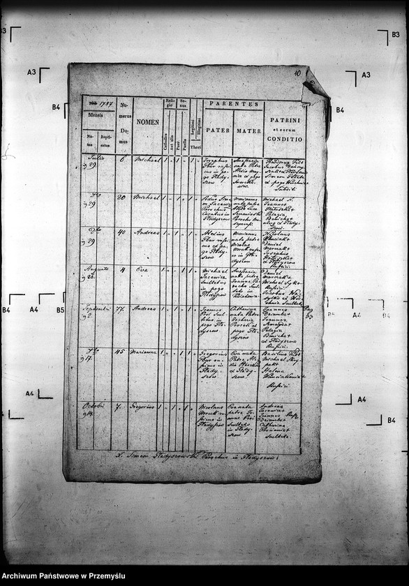 Obraz 14 z jednostki "[Kopie ksiąg metrykalnych parafii Gładyszów z filią Wirchnia (dekanat Gorlice)]"