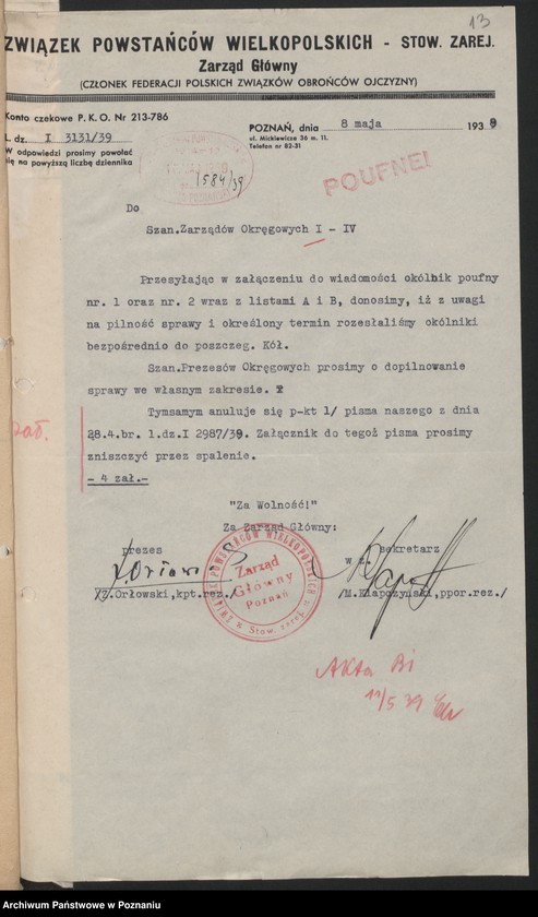 Obraz 15 z jednostki "Statut - regulaminy - instrukcje, wykaz akt."