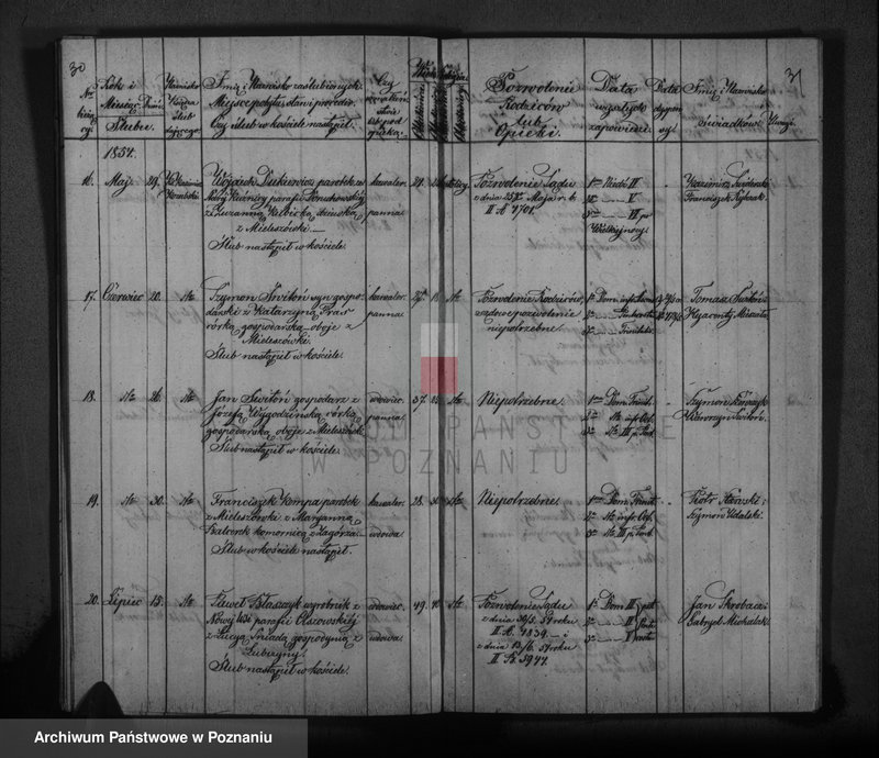 Obraz 20 z jednostki "Księga urodzonych, zaślubionych i zmarłych"