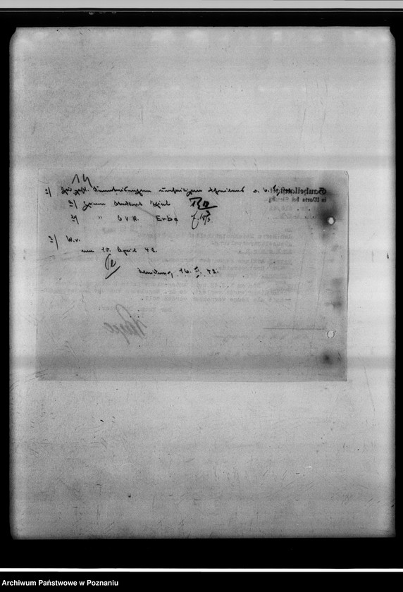 Obraz 18 z jednostki "Strafverfahren wegen Vermahlung von Brotgetreide - Gauheilanstalt Warta bei Sieradz."