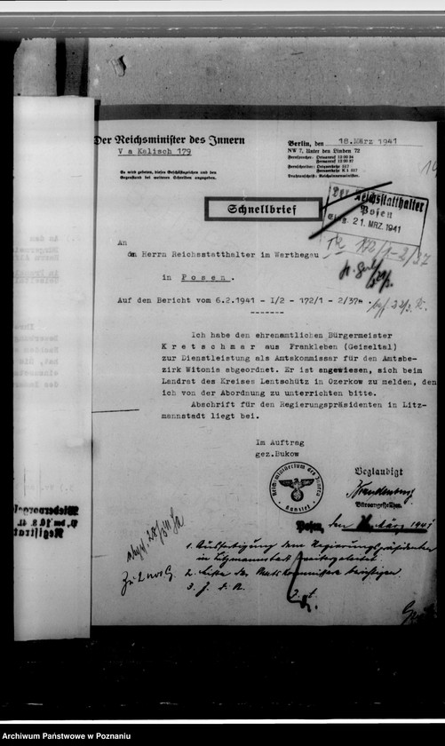 Obraz 18 z jednostki "Kretschmar, Alfred - komisarz obwodowy"