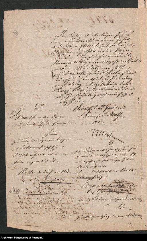 Obraz 19 z jednostki "A. betr. den Gutsbesitzer Konstantin von Zakrzewski von Tursko, Kreis Pleschew"