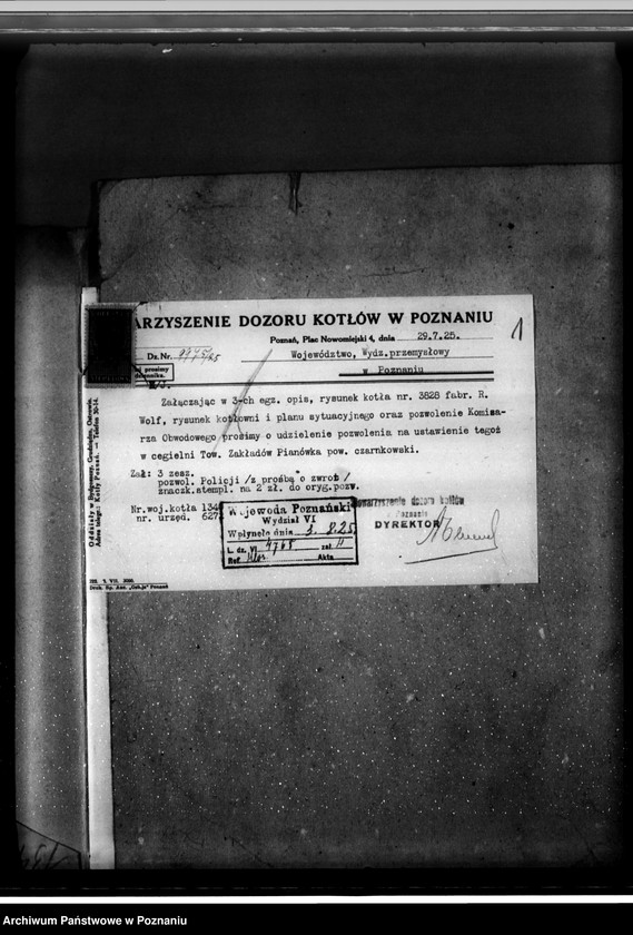 Obraz 5 z jednostki "Cegielnia Pianowska pod Czarnkowem kocioł parowy nr fabryczny 3828 nr woj. 1340"