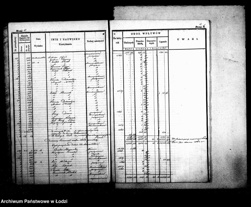 Obraz 10 z jednostki "Dziennik przychodu i wydatku kasy ekonomicznej m. Łodzi na r. 1860"