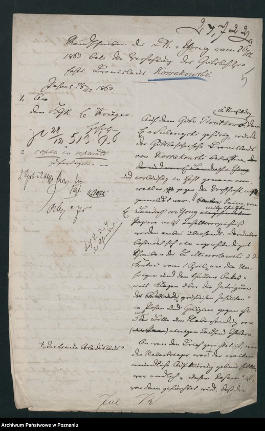 Obraz 8 z jednostki "A. betr. Familie Kossakowski"