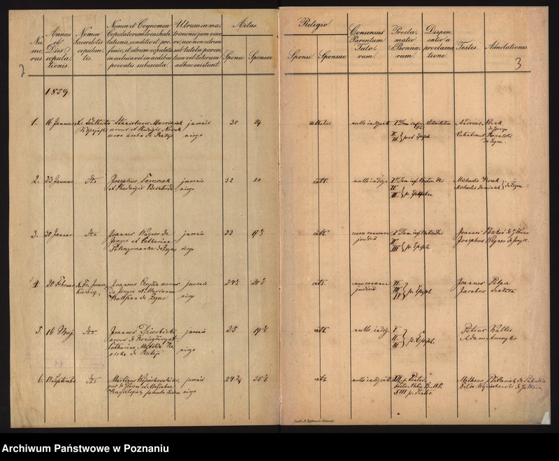 Obraz 3 z jednostki "Księga małżeństw"