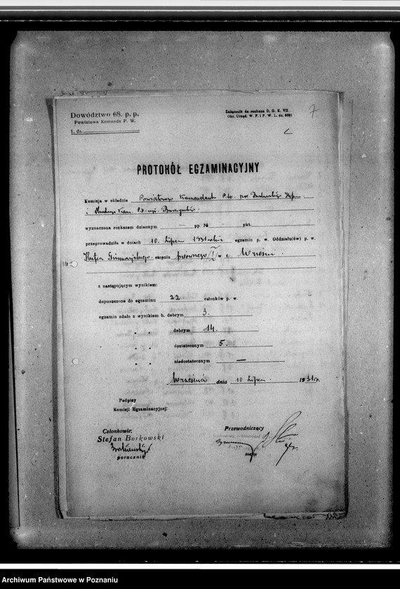 image.from.unit.number "Protokoły egzaminacyjne. Wytyczne wyszkolenia"