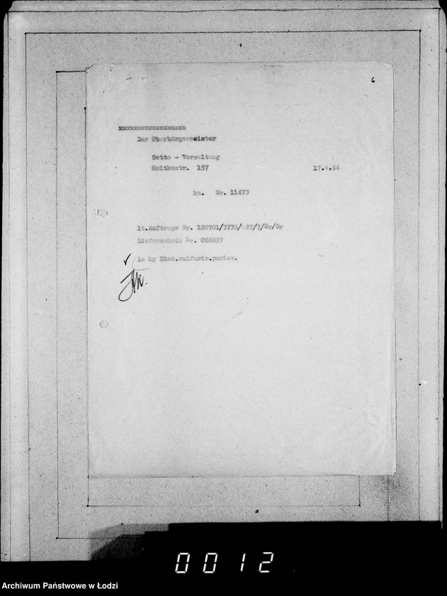 Obraz 10 z jednostki "Aufträge, Lieferscheinen und Rechnungen 100701-100791"