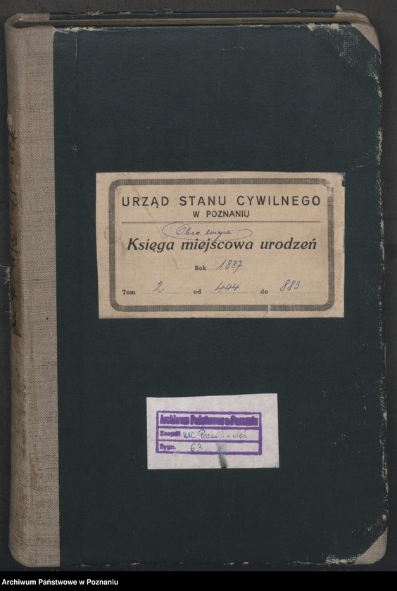 Obraz 3 z jednostki "Księga urodzeń t. II"